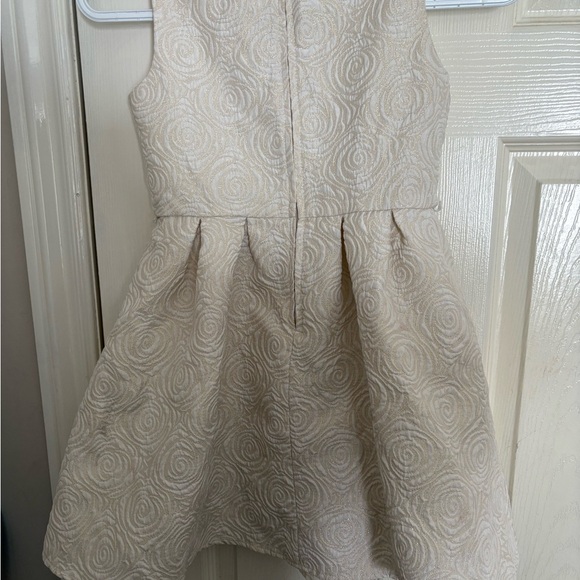 Elegant Cream Kids Dress - Picture 3 of 5